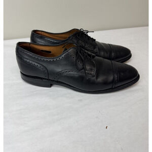 Allen Edmonds Sanford Cap Toe Oxford Brogues Black Leather Dress Shoes 10.5 B US